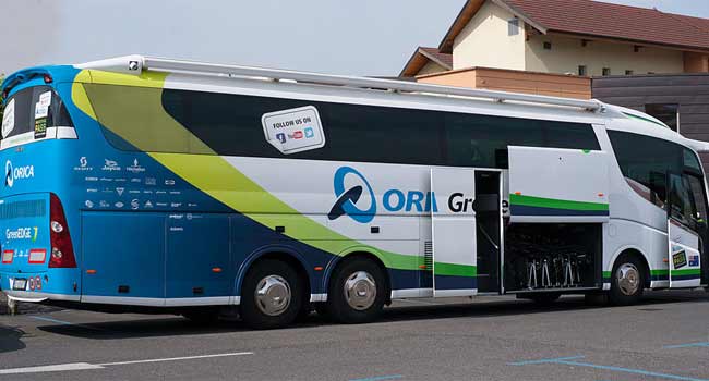 orica scott team bus 2017